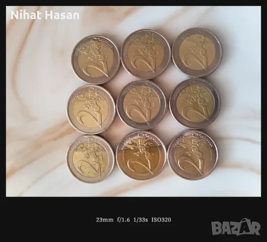 Евро монети €2,€1,€50, снимка 3 - Нумизматика и бонистика - 56116481