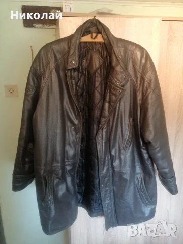 Мъжко зимно яке от естествена кожа, снимка 3 - Якета - 50566470