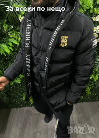 Мъжко зимно яке със силиконов пълнеж и бродирано лого Burberry - 3 налични цвята Код A113, снимка 2 - Якета - 47470658