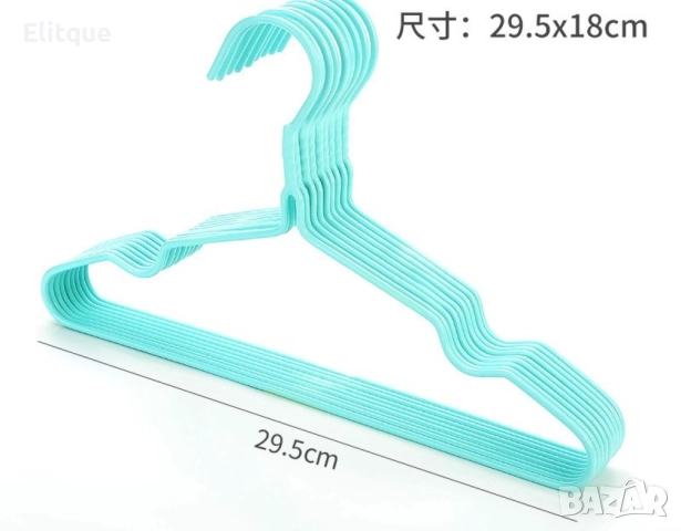 Комплект от 10 броя метални закачалки в различни цветове, според наличността на склада ??, снимка 4 - Други стоки за дома - 52862508