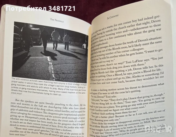The Triangle. A Year on the Ground with New York's Bloods and Crips, снимка 5 - Художествена литература - 55816744