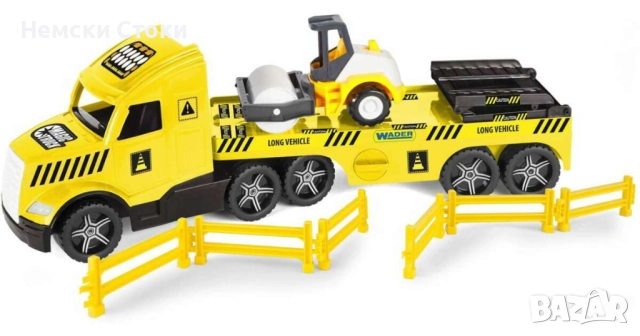 Wader Magic Truck Technic: Камион с пътна валяк и светлини