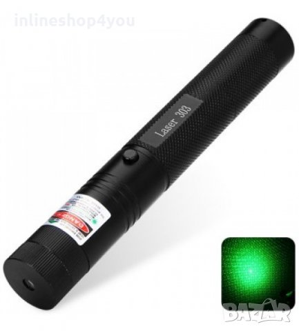 НОВ NEW Мощен зелен лазер 500mW laser pointer с проекция, снимка 4 - Друга електроника - 33181080