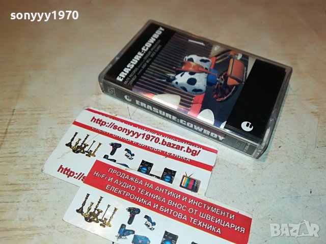 ❤️eresure-cowboy касета 3009221929, снимка 4 - Аудио касети - 38175455