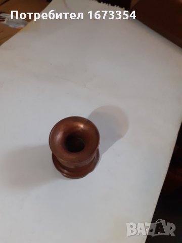 Меден свещник, снимка 3 - Антикварни и старинни предмети - 30793281