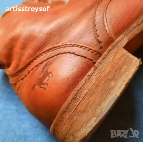25лв-Естествена кожа боти Mustang, р-р 38, на символична цена, снимка 2 - Дамски боти - 47626602