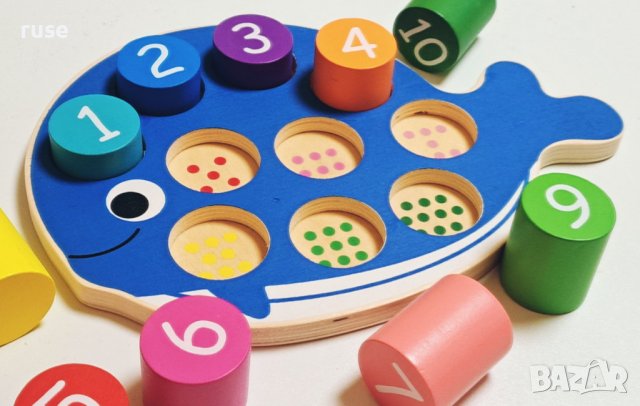 НОВИ! Дървен сортер Кит с цифри числа кубчета, снимка 4 - Образователни игри - 40210669