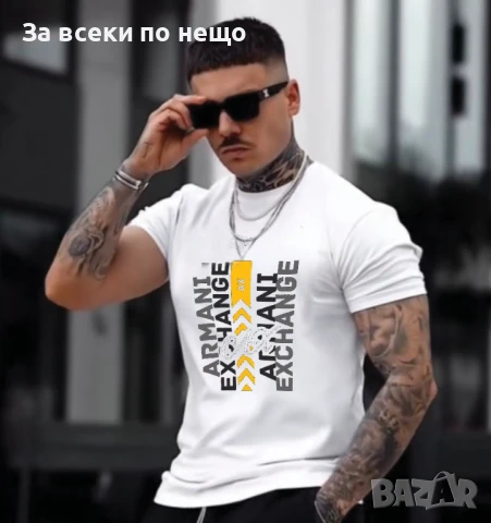 Armani Exchange Мъжка Тениска👕Мъжка Блуза С Къс Ръкав Армани Ексчейндж-Различни Цветове Код LFS552, снимка 7 - Тениски - 50752539