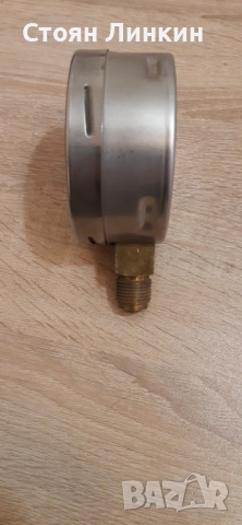 манометър 0-600 милибара Ф-100 WIKA CL 1.0 Монтиран един път за калиброване на газова система. , снимка 3 - Други машини и части - 51938565