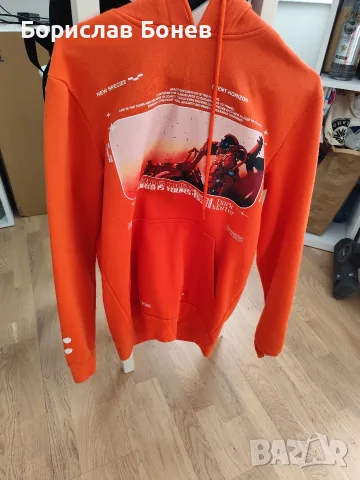 оранжево худи; cropp, xs, снимка 3 - Суичъри - 56209115