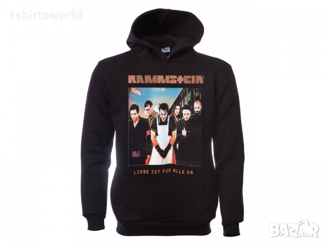 Нов мъжки суичър с дигитален печат на музикалната група Rammstein, Рамщайн - Liebe ist für alle da, снимка 11 - Суичъри - 31819733
