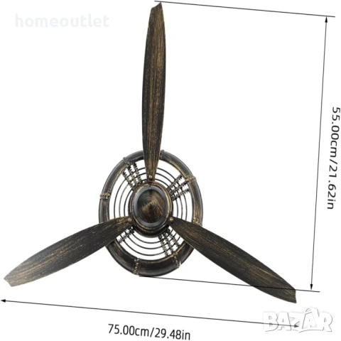 ПРЕОЦЕНЕНО Интериорна декорация в индустриален стил със стенен монтаж MGZ-037, снимка 3 - Статуетки - 50983263