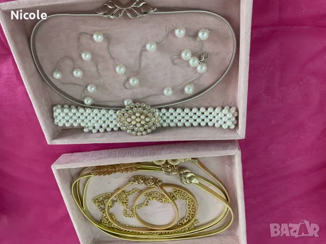 Уникални колани перлени, сребърни и златни, снимка 7 - Колани - 44553992