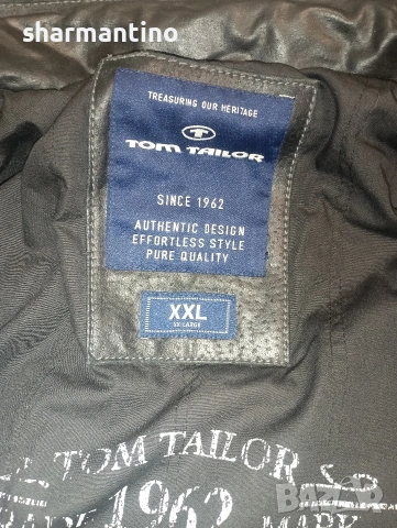 Tom Tailor XL кожено яке уникат - 79 лв, снимка 3 - Якета - 53192646