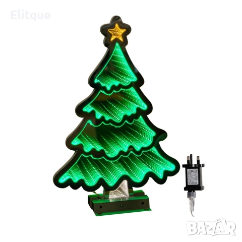 LED коледна елха с 3D светлинен ефект – модерна празнична декорация за дома, снимка 4 - Декорация за дома - 52820136