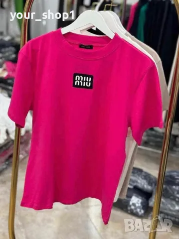 Miu Miu дамска тениска бродирано лого , снимка 1