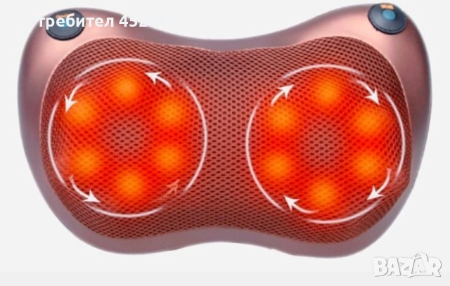 Портативна възглавница масажор за шиацу масаж, снимка 2 - Масажори - 53960221