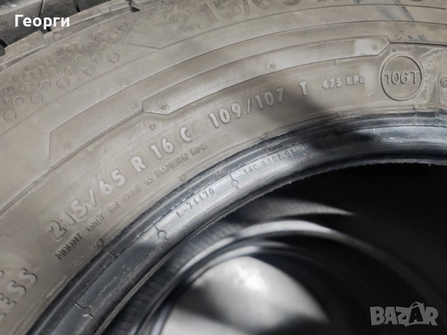 2бр.летни гуми 215/65/16C Continental, снимка 3 - Гуми и джанти - 52777887