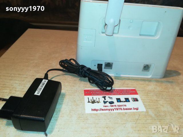 Huawei b-311-221-рутер за сим карта с антенa+адаптер 0109211659, снимка 4 - Рутери - 33994654