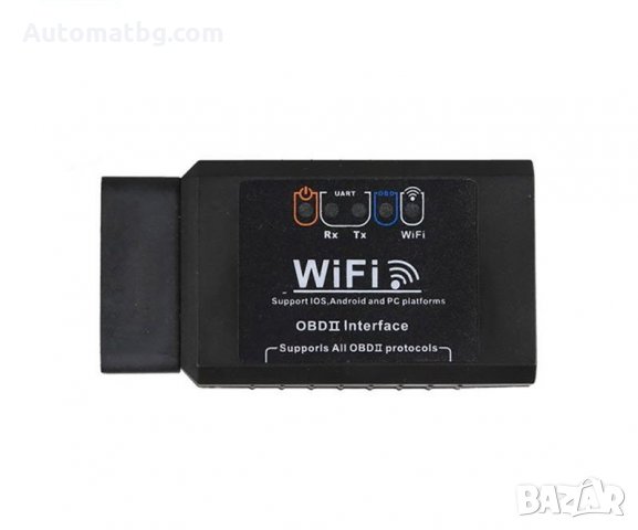 Уред за автомобилна диагностика Automat ELM 327, WIFI, OBD II, 1.5, Bluetooth, черен, снимка 3 - Аксесоари и консумативи - 32145740