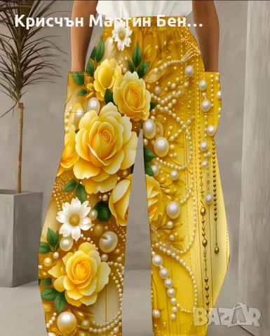 Панталон с широк крачол , снимка 4 - Панталони - 53961759