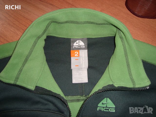 Nike Acg Termal Layer 2- горнище зелено, снимка 1 - Спортни екипи - 27743459