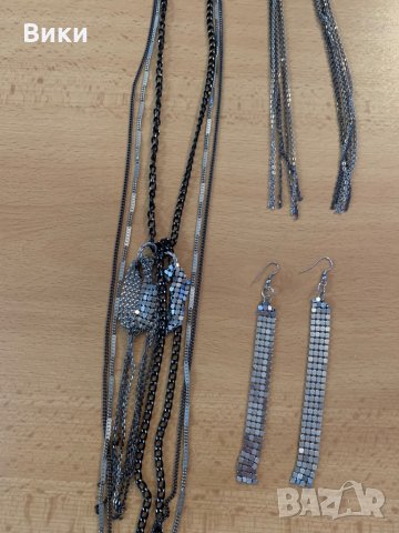 Гердан обеци синджир лот бижута, снимка 5 - Бижутерийни комплекти - 29348619