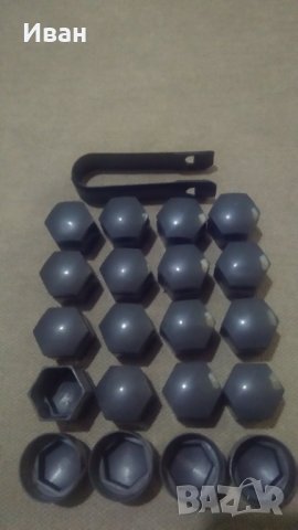 Качественни капачки за болтове на джанти за кола автомобил джип камион 19мм със секретни цвят графит, снимка 3 - Аксесоари и консумативи - 29435159