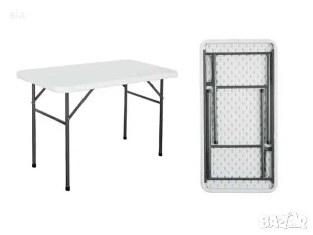 Маса за пикник, сгъваема, метална, 120/74(55) /60 см., снимка 3 - Къмпинг мебели - 37030638