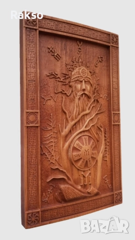 Дърворезба "Ипсилон с двете хасти", снимка 3 - Пана - 52725662