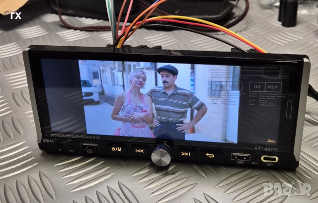 6.9" Android Мултимедия за кола 1 DIN - 4GB+64G, CarPlay, Android , снимка 3 - Аксесоари и консумативи - 52998826