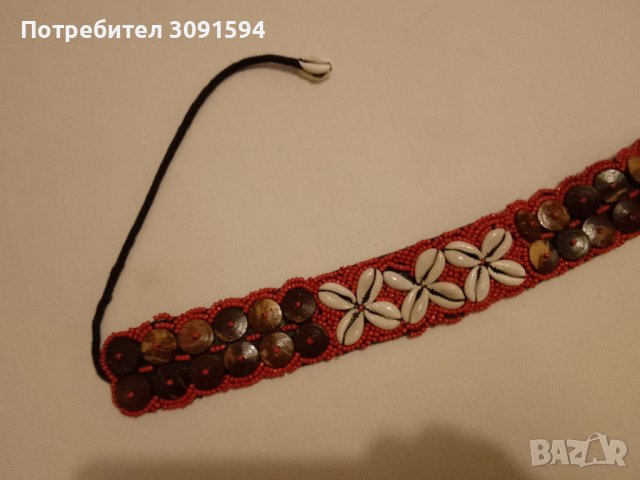  колан с черупки, дърво моден аксесоар от Тибет, снимка 9 - Други ценни предмети - 42807207