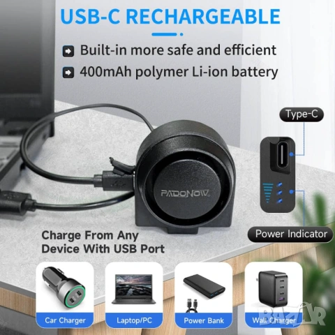 PRO аларма за велосипед и тротинетка с дистанционно, сензор, сирена 115dB, аларма против кражба, снимка 8 - Части за велосипеди - 54234239