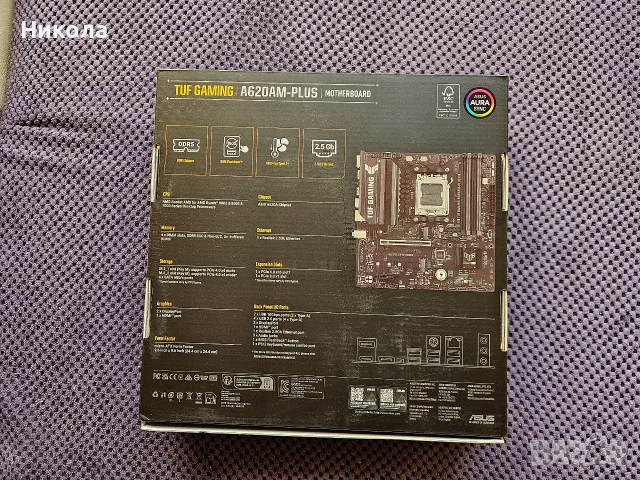 Чисто ново дъно AMD AM5 ASUS TUF Gaming A620AM-PLUS, снимка 3 - Дънни платки - 55791519