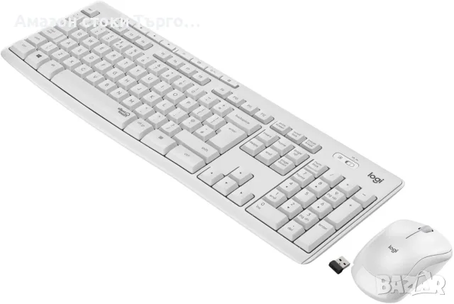 Безжичен комплект клавиатура и мишка Logitech MK295 Silent