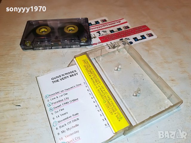 GUNS N ROSES-КАСЕТА 2301231756, снимка 13 - Аудио касети - 39408003