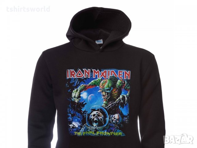 Нов мъжки суичър с дигитален печат на музикалната група IRON MAIDEN - The Final Frontier, снимка 8 - Суичъри - 31757654
