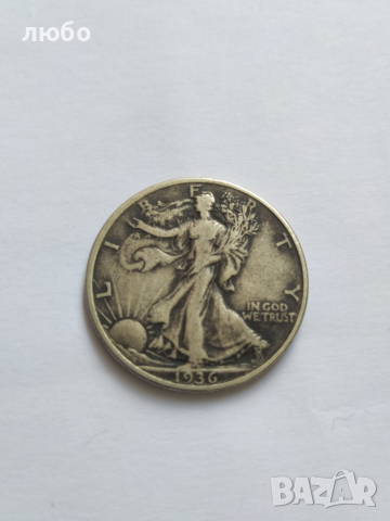 Сребърна Монета HALF DOLLAR 1936 , снимка 3 - Нумизматика и бонистика - 36400763