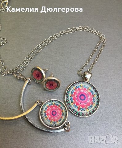 Комплект гривна, обеци и колие 3€, снимка 11 - Колиета, медальони, синджири - 29917309