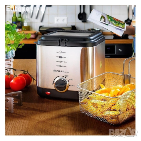Фритюрник с вместимост 1,5 литра, мощност 900 W FIRST