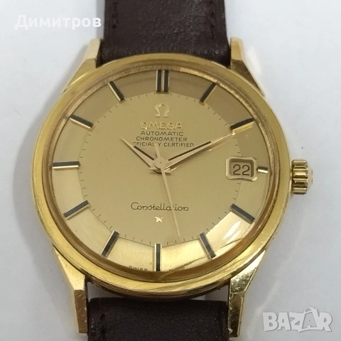 Ω OMEGA Constellation vintage,Gold 18k,Dog leg,Pie Pan,рядък,перфектен