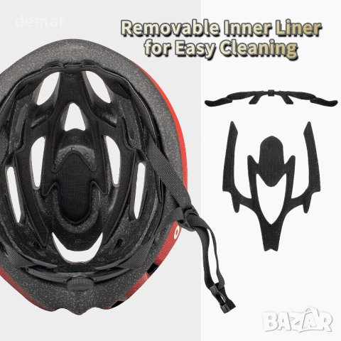 Велосипедна каска, SIFVO MTB Лека велосипедна каска за колело, 55-61 см, снимка 5 - Аксесоари за велосипеди - 42110783