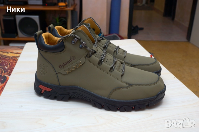 Продавам мъжки боти FLYLAND-кожа, снимка 4 - Мъжки боти - 52929312