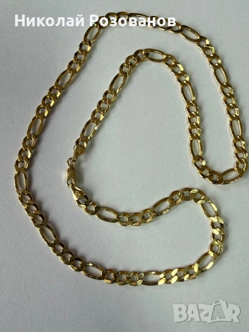 Мъжки златен ланец НОВ, снимка 4 - Колиета, медальони, синджири - 54278284