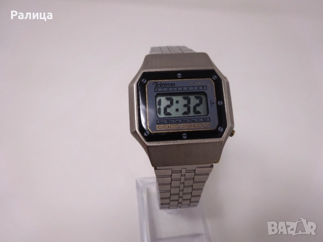 Електронен часовник Teletron от 80-те години, снимка 2 - Мъжки - 52582820