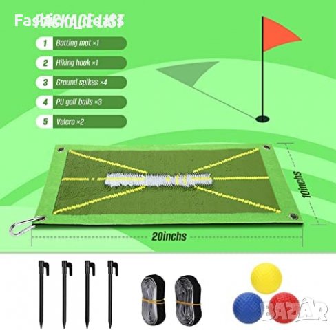  Нова Тренировъчна постелка за голф Пътека замах Упражнения Спорт, снимка 7 - Голф - 40139902