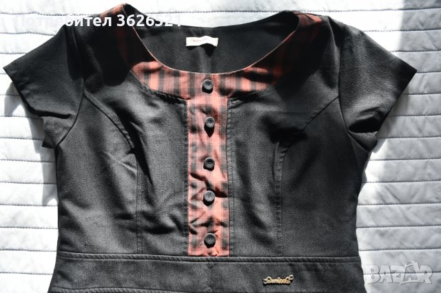 Елегантна права рокля, размер 44, снимка 2 - Рокли - 39481850