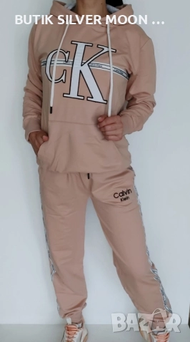 Дамски Памучни Комплекти- лого Бродирано 💫 Calvin Klein , снимка 3 - Спортни екипи - 51882520