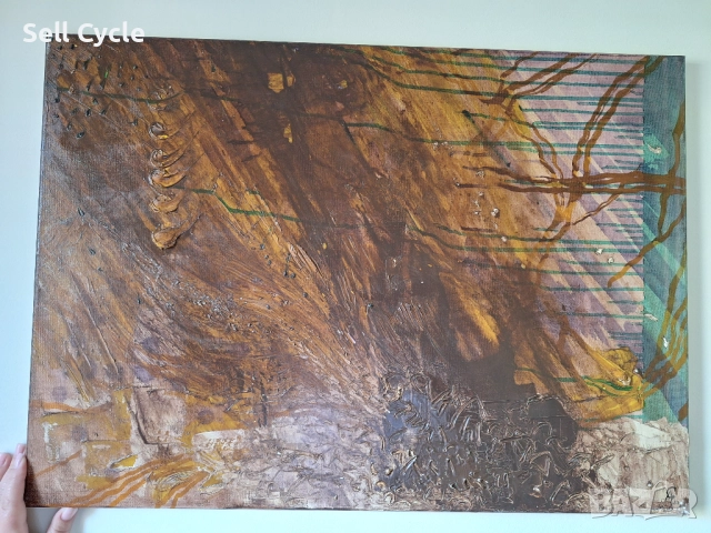 ✅КАРТИНА МАСЛО - БИТИЕ - 50/70 СМ.❗