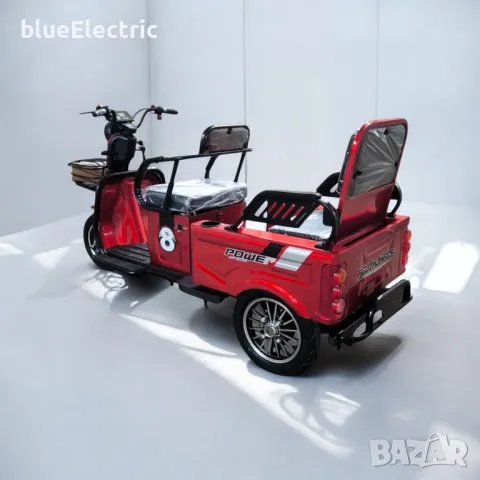 Електрическа Триколка blueElectric CARGO LUX 2000W | 48V | 24AH | RED, снимка 5 - Мотоциклети и мототехника - 49745600